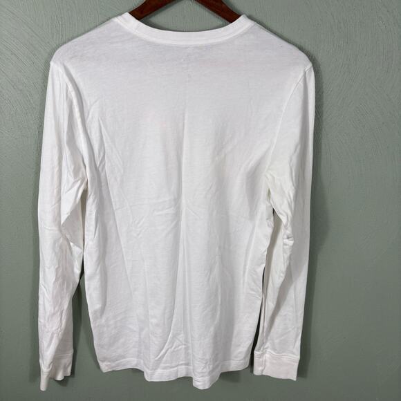 The Nike Tee Small White Lightweight Swoosh Activewear Long Sleeve Unisex Shirt - Picture 9 of 10